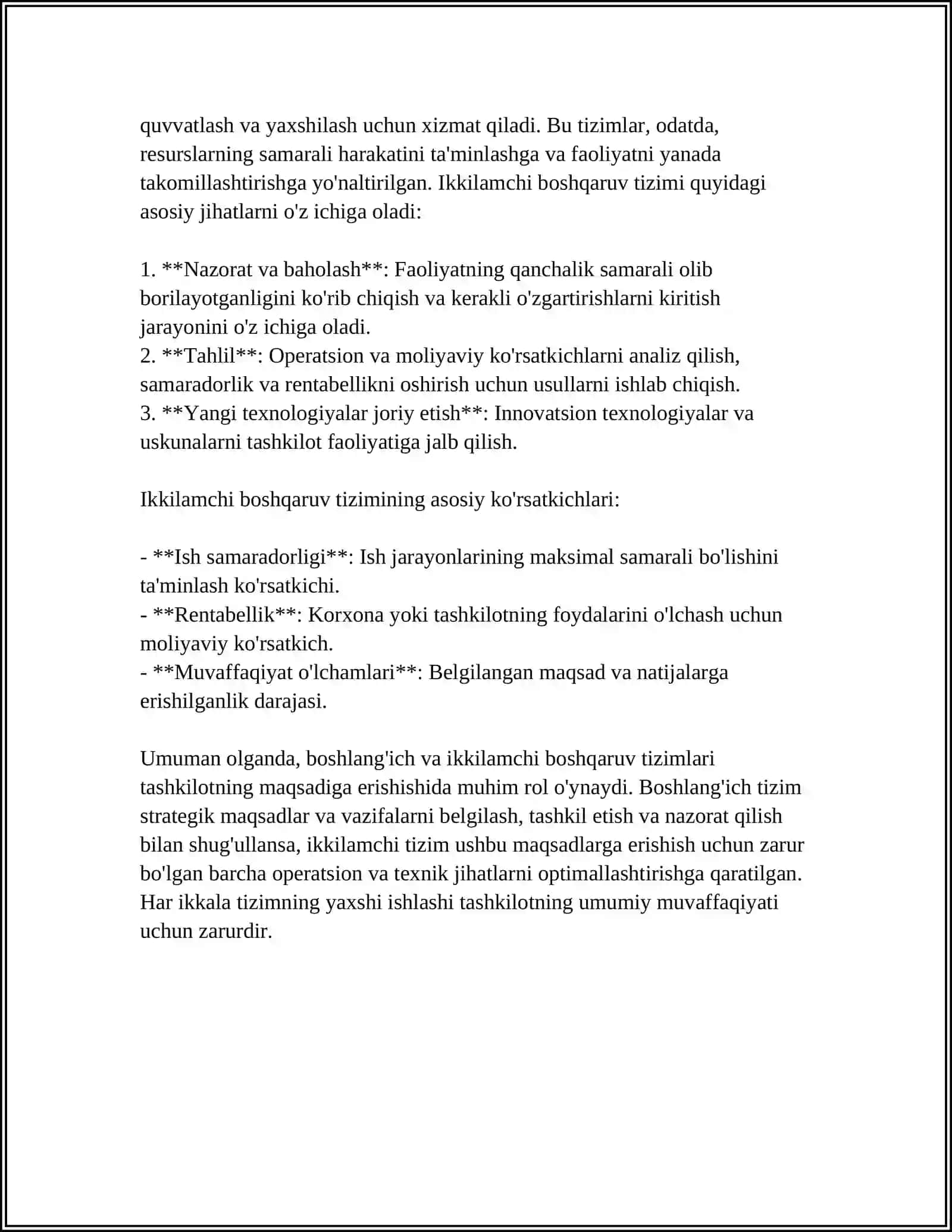 MUSTAQIL ISH Mavzu: RASMIY VA NORASMIY BOSHQARUV 4