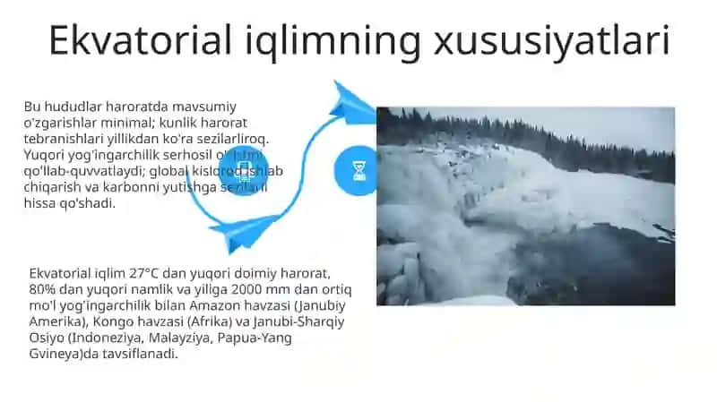 Ekvatorial oʻrmonlar zonasi tarqalgan materiklar tavsifi 4