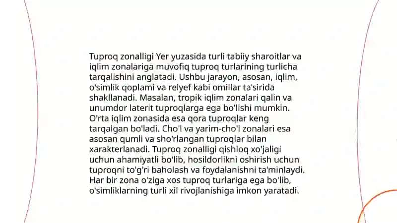 Tuproqlar geografik tarqalishining asosiy qonuniyatlari 4