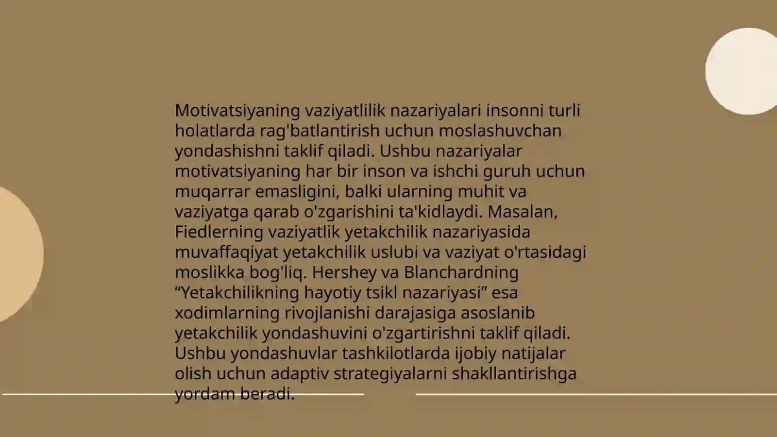 Inson motivatsiyasining vaziyatlilik va shaxslik jabhalari 4