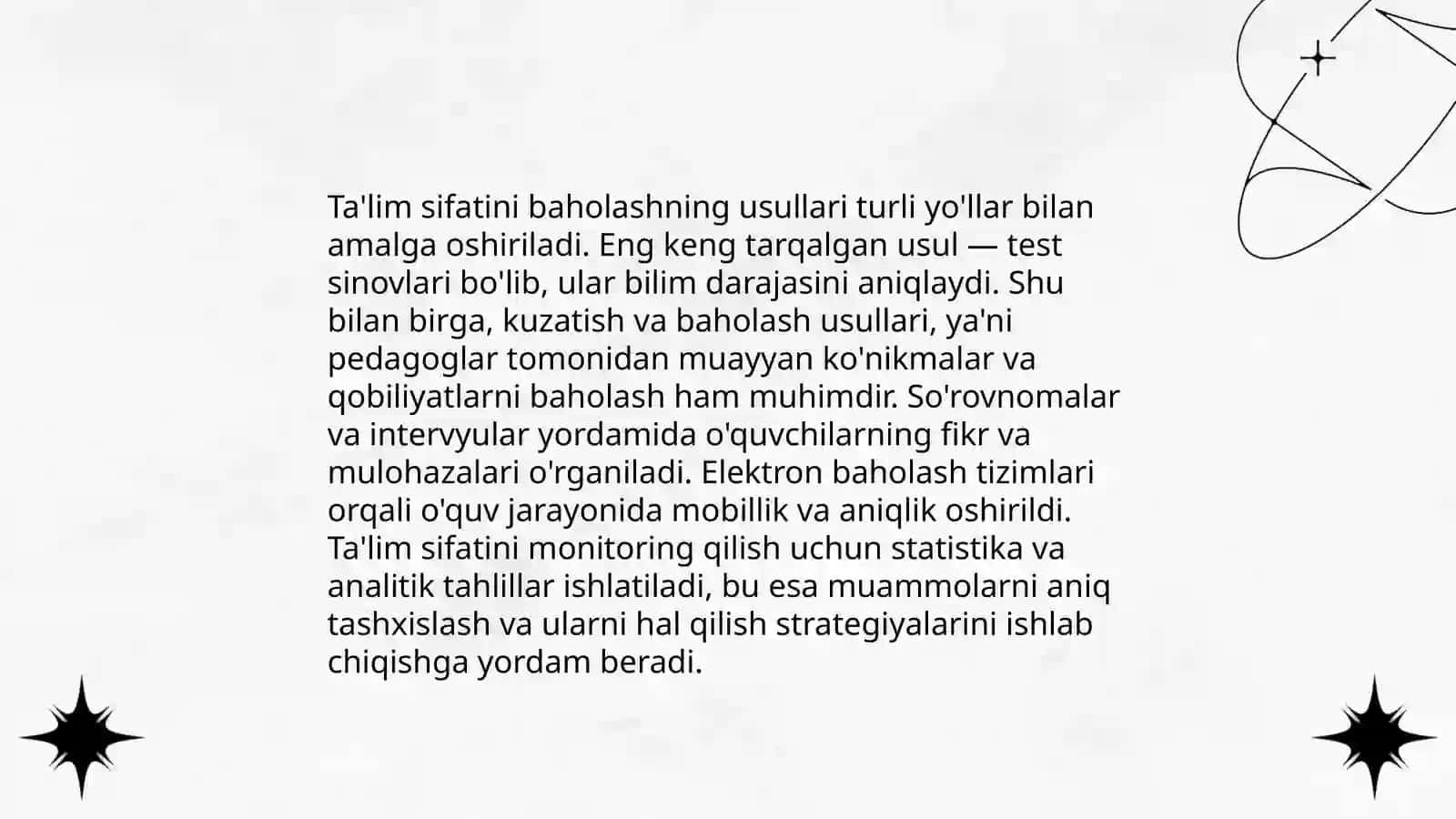 Pedagogik kvalimetriyaning dolzarb muammolari va ularni hal etish 4