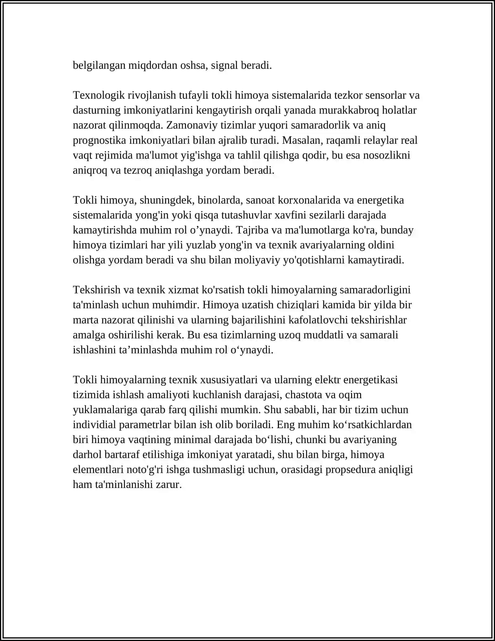 TOKLI HIMOYALARNING ISHLASH PRINSIPI 4