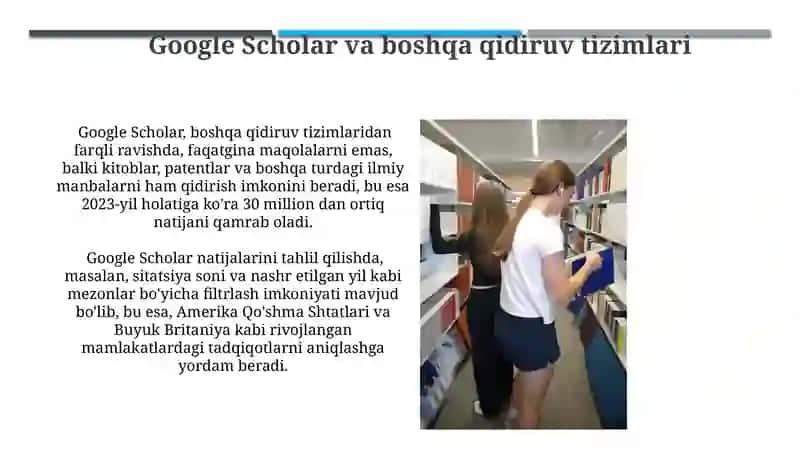 Adabiyotlarni izlash va tanlash 4