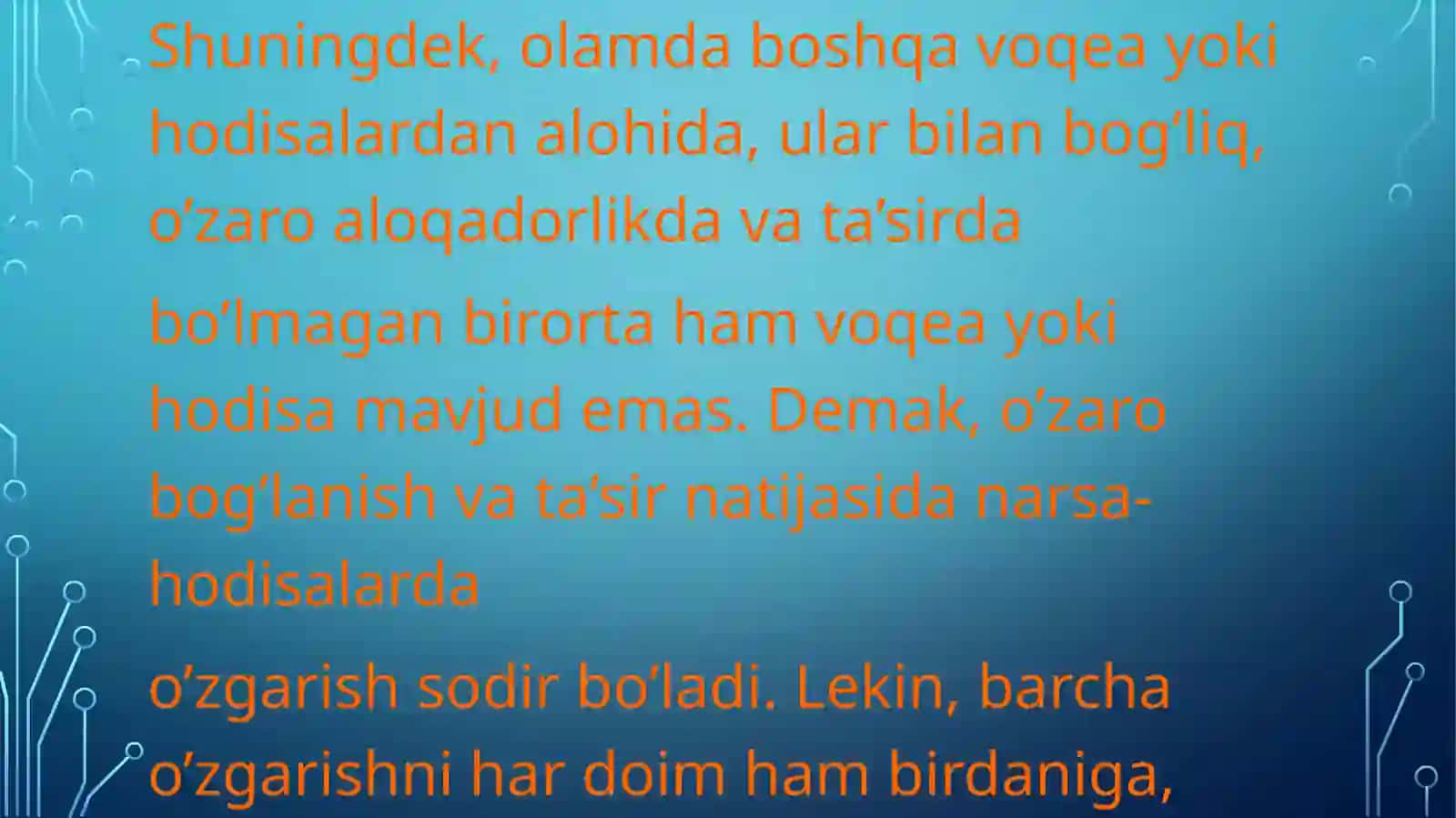 Miqdorlarorasi dagi bog‘lanish turlari va ularga oid misollar 4