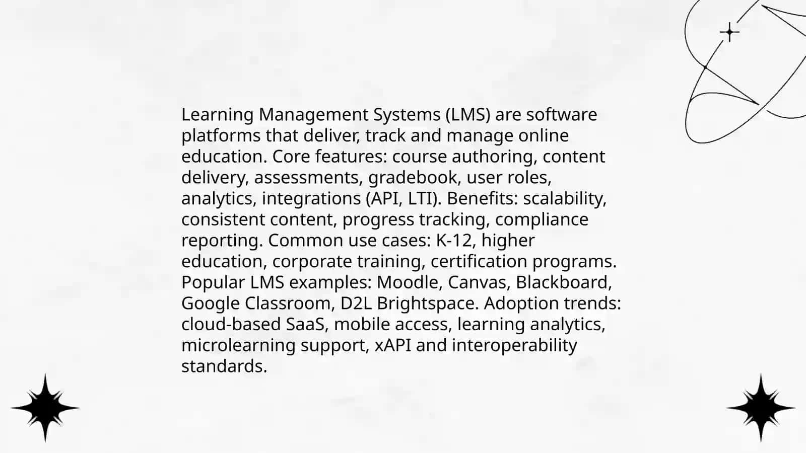 Plan: 1. Synchronous vs. asynchronous online learning 2. Learning Management Systems (LMS) 3. Online course design and instructional pedagogy 4