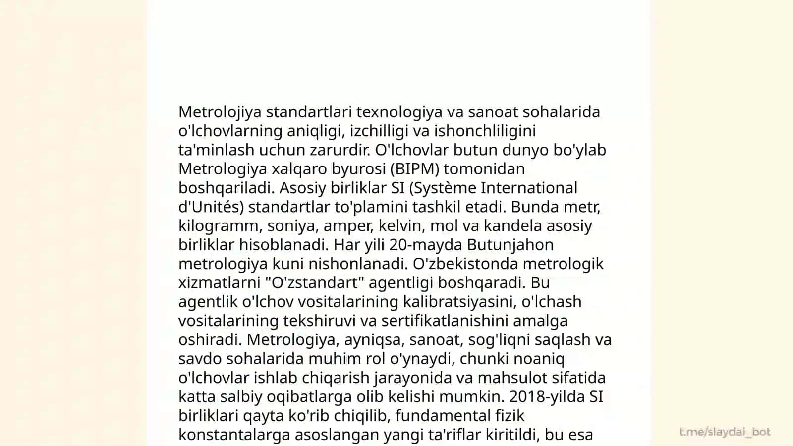 O'lchov birliklari 4
