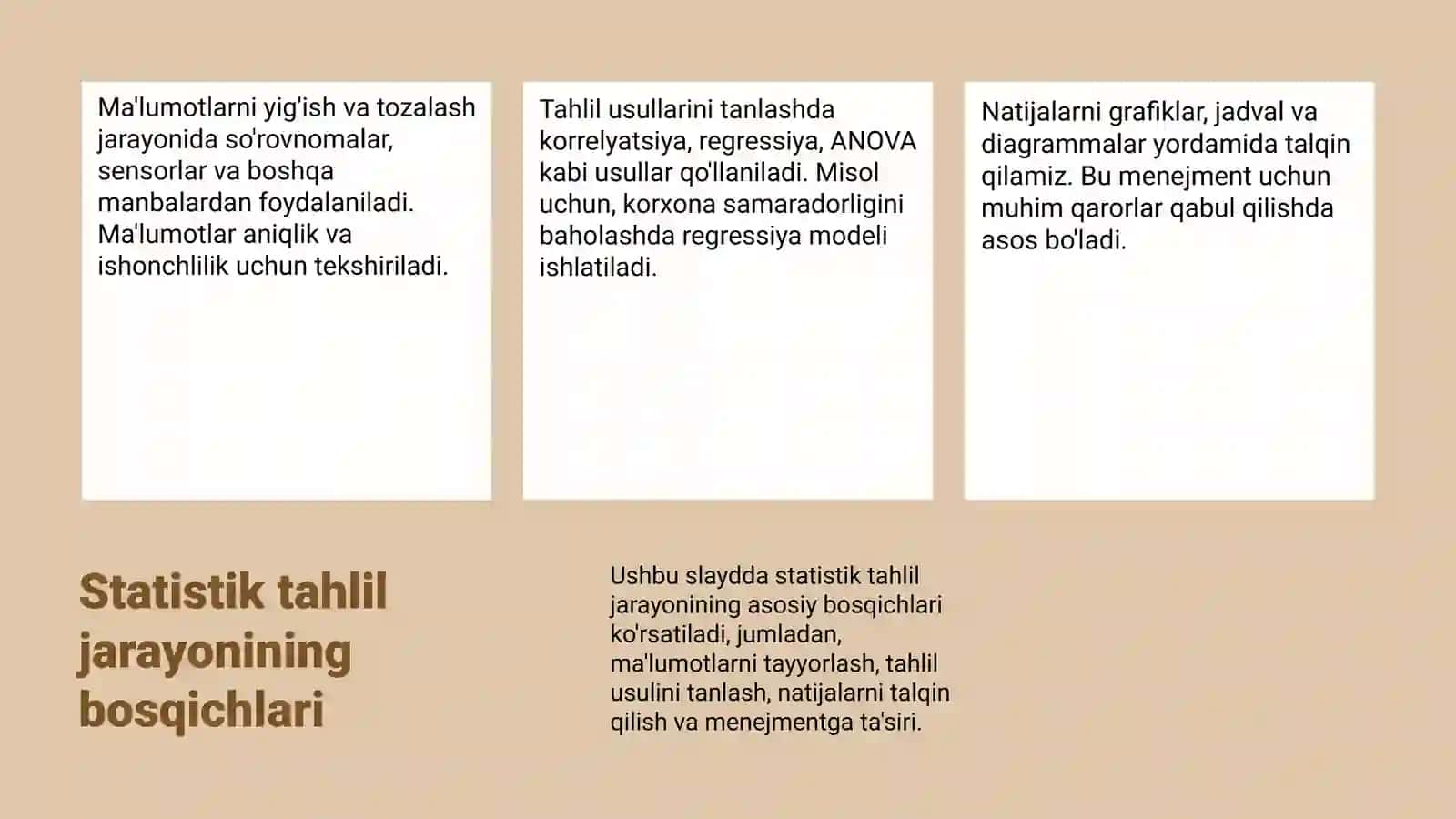 Menejmentda tadqiqotlarning statistik va ekonometrik usullari 4