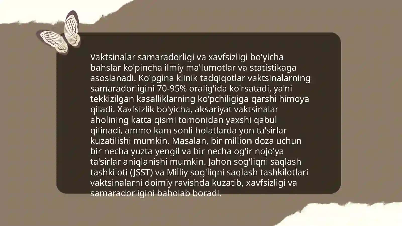 Immunizatsiyadagi muammolar. Shaxslar aro muloqat 4