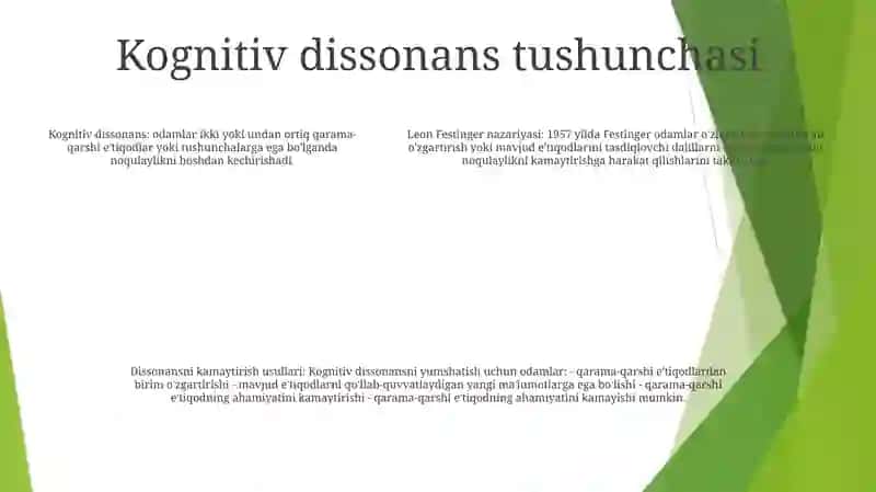 L.Fistengerning Kognitiv Dissonans Nazariyasi 4