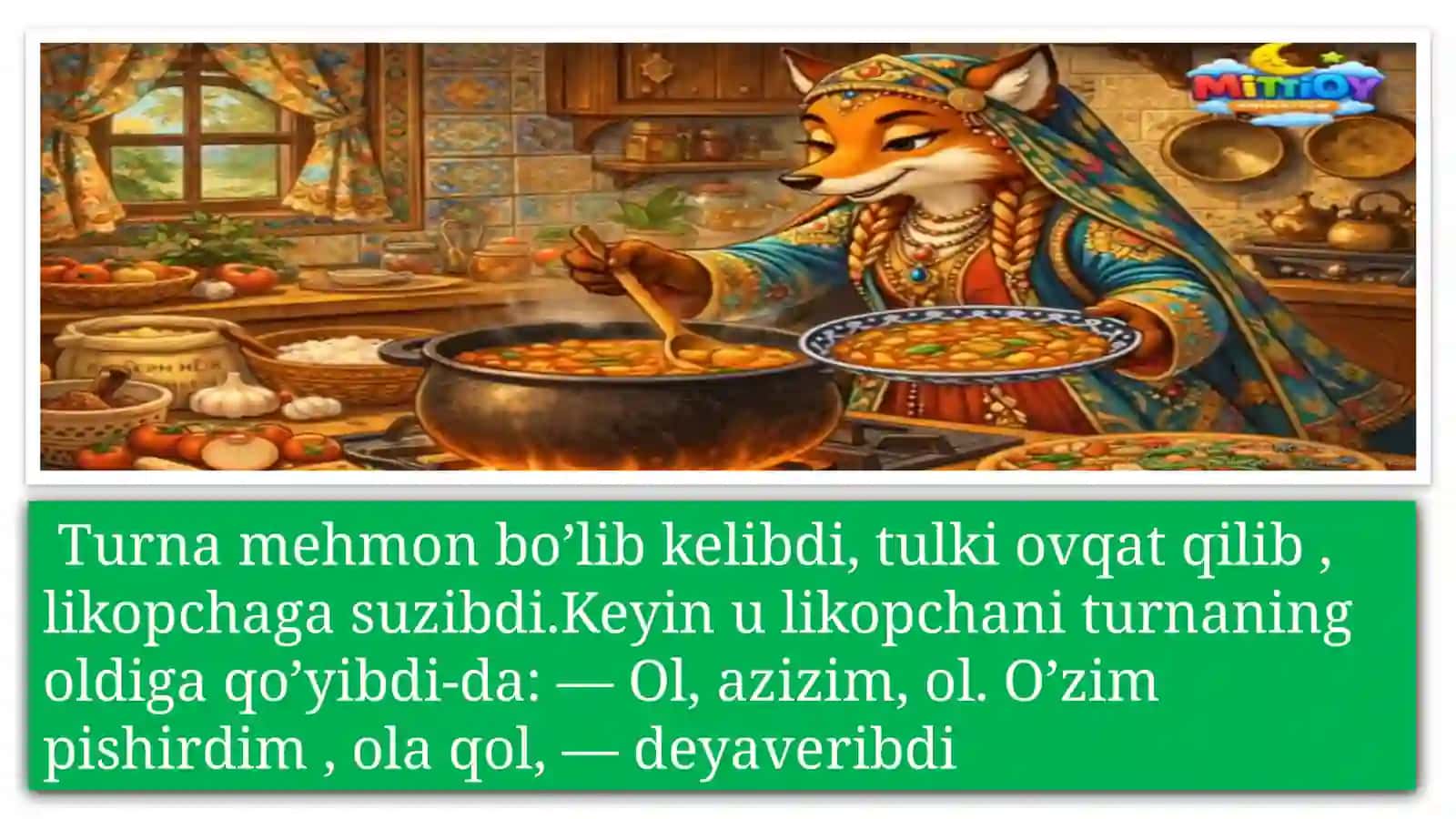 Tulki bilan turna 4