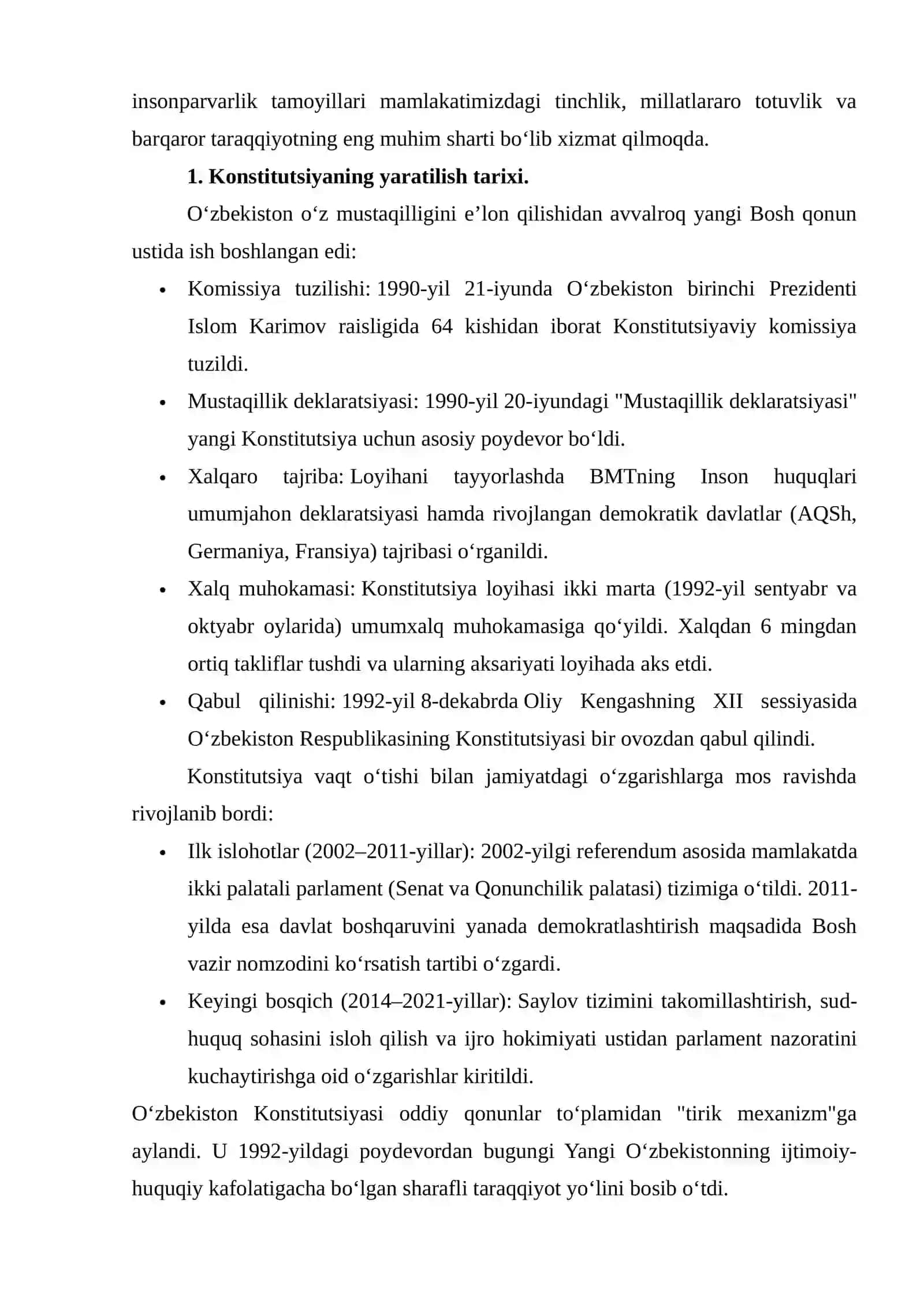 O‘zbekiston Respublikasi Konstitutsiyasi 4