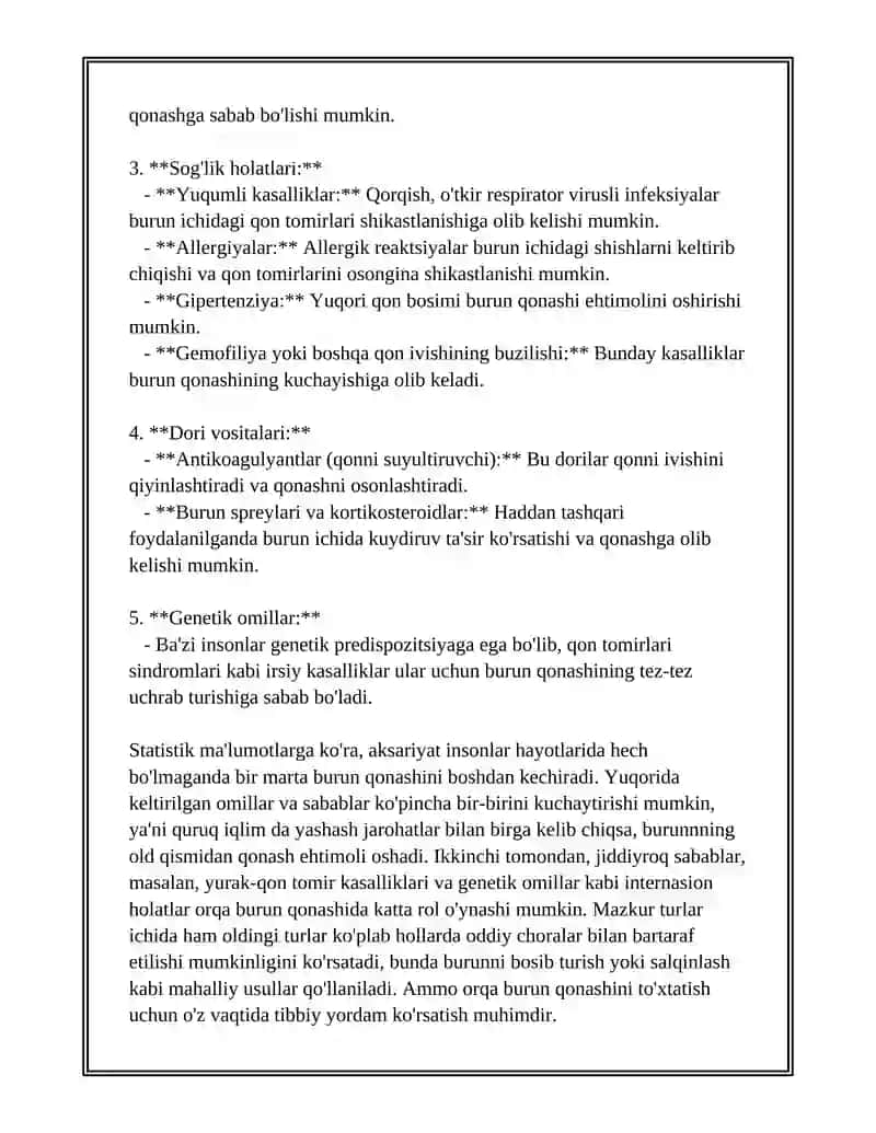BURUN CHIPQONI KLINIKASI TASHXISLASH DAVOLASH ASORATLARI 4
