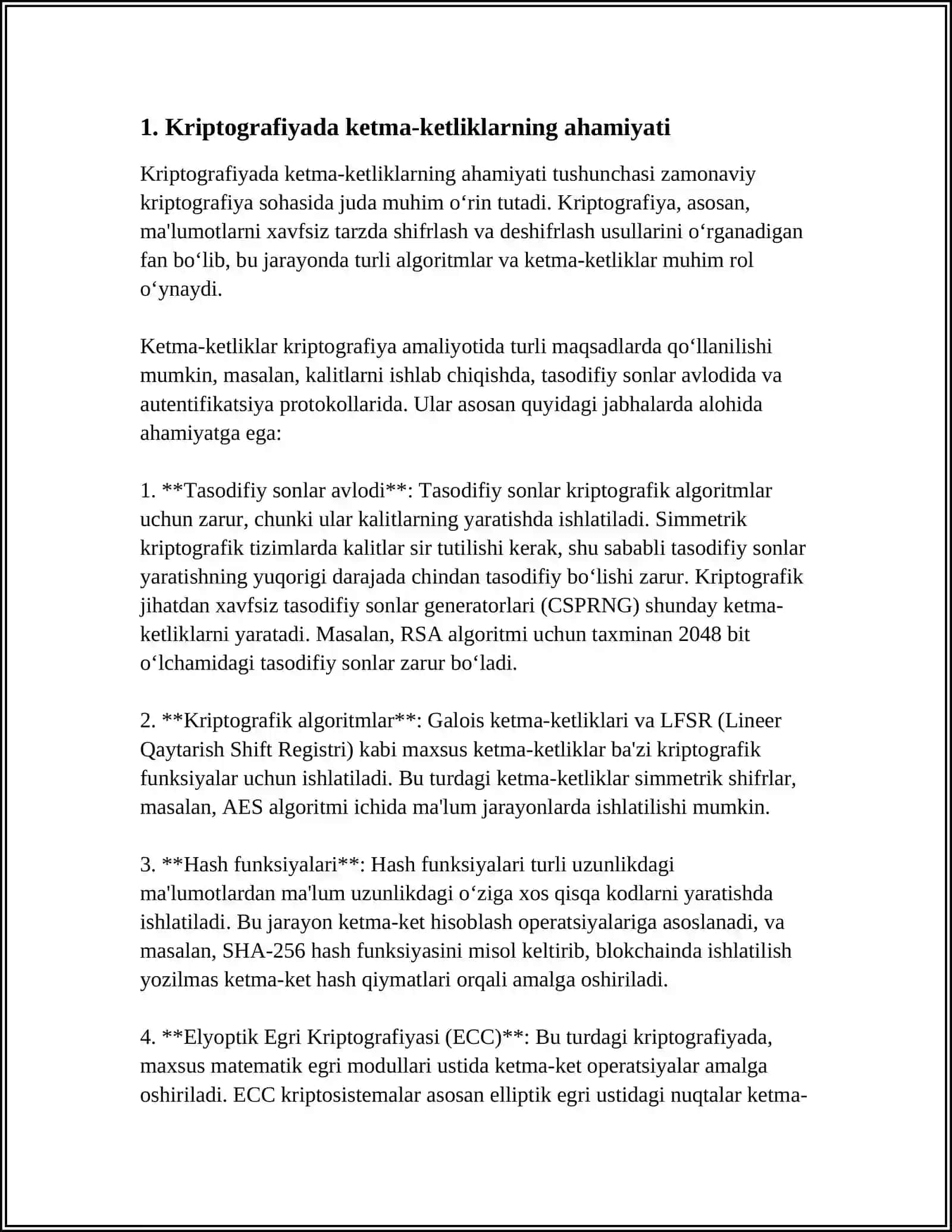 KRIPTOGRAFIYADA SONLI KETMA-KETLIKLARNING TATBIQI 4