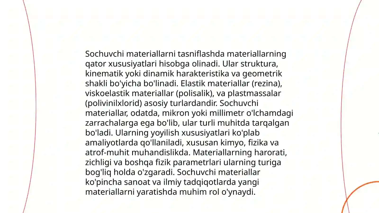 Sochuvchan materiallar klassifikatsiyasi 4