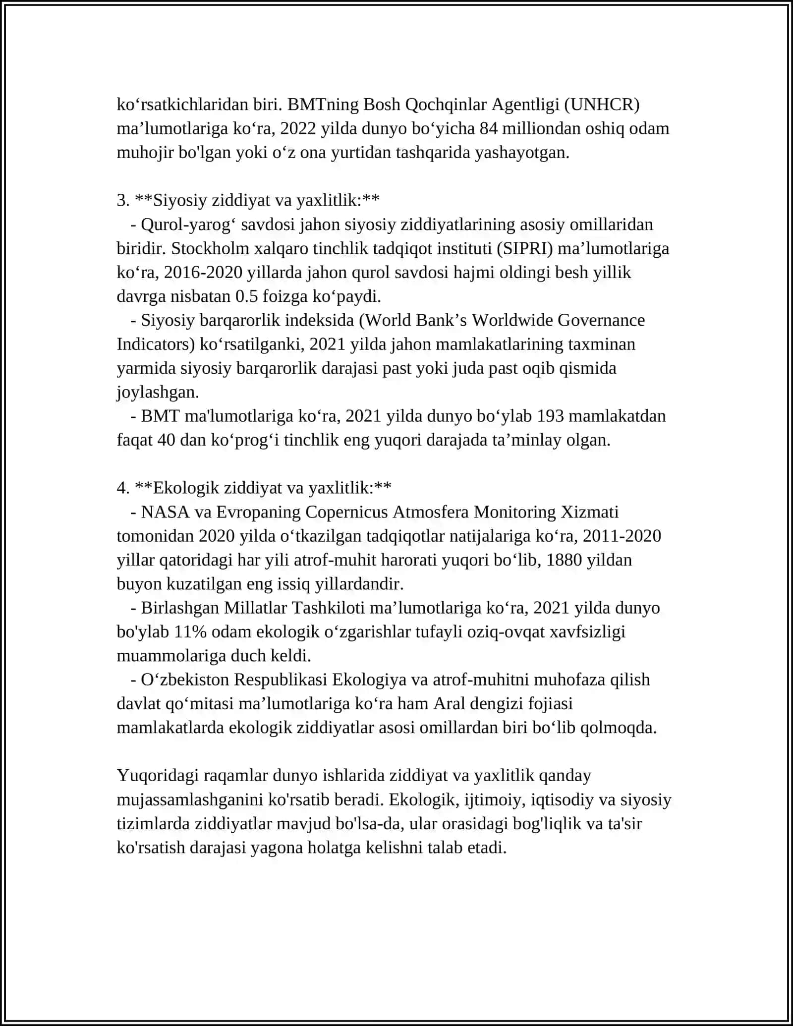 DUNYONING ISHLARI ASARINING FALSAFAVIY QONUNLARGA KATEGORIYALARGA ASOSLANIB MUSTAQIL ISH YOZISH 4