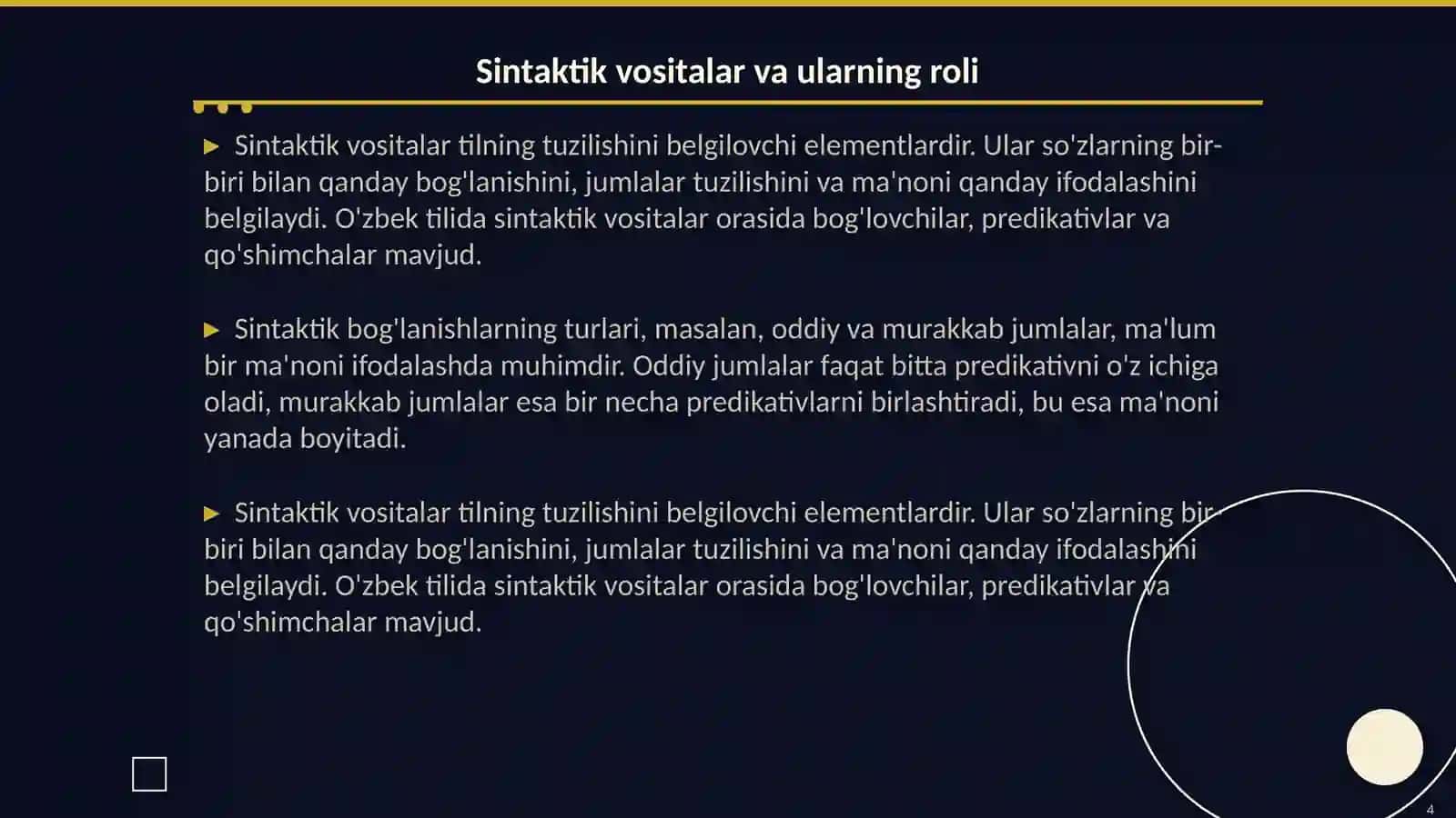 Grammatik maʼnoni ifodalovchi vositalar 4