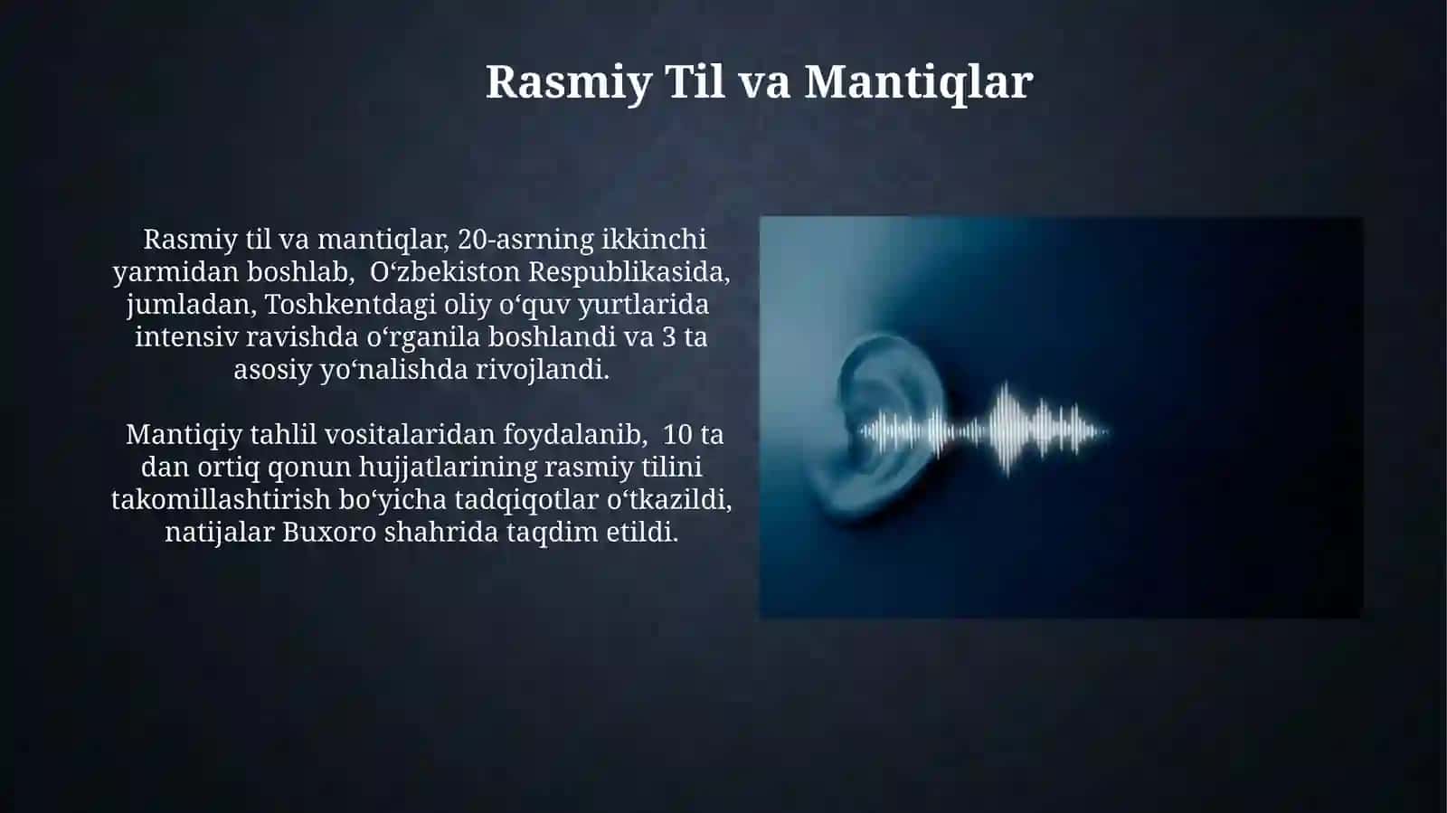 Ovozli Boshqaruvni Umumiylashtirish va Rasmiylashtirishga Kirish 4