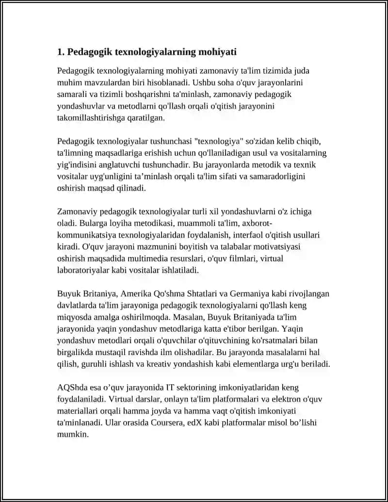 JAMOA IJODIY FAOLIYATINI RIVOJLANTIRISHDA PEDAGOGIK TEXNOLOGIYALARNING O'RNI SINF RAHBARI ISHINI RIVOJLANTIRISH METODIKASI 4