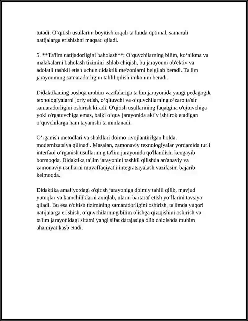 DIDAKTIKA TALIM NAZARIYASINING MOHIYATI 4