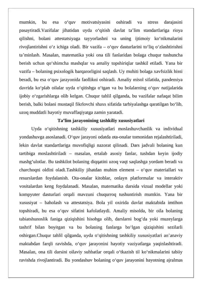 Uyda o‘qitish va gospital pedagogika: umumiylik va tafovutlar 4