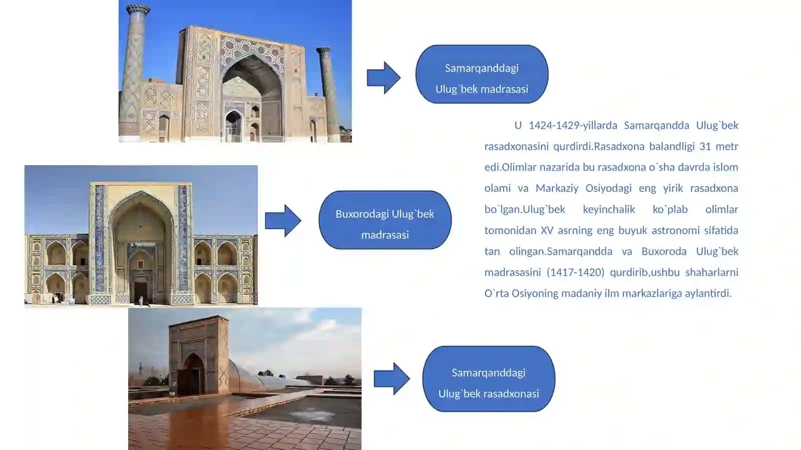 Mirzo Ulug‘bek – buyuk davlat arbobi (12 slaydli prezentatsiya) 4