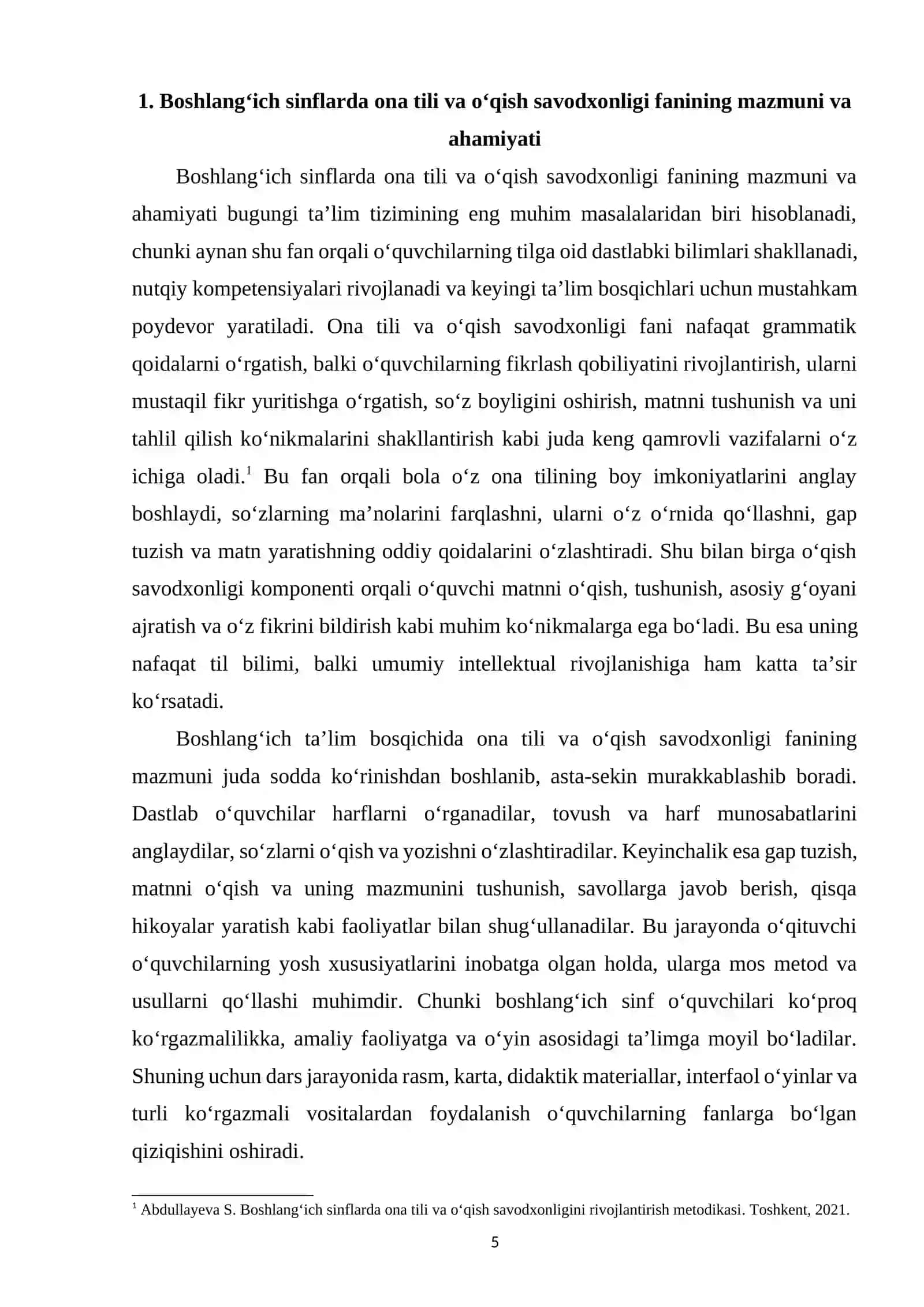 Boshlang‘ich sinflarda ona tili va o‘qish savodxonligidan o‘quvchilarning mustaqil ishlari 4