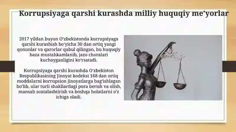 Korrupsiya va unga qarshi kurash borasidagi milliy-xalqaro huquqiy normalar 4