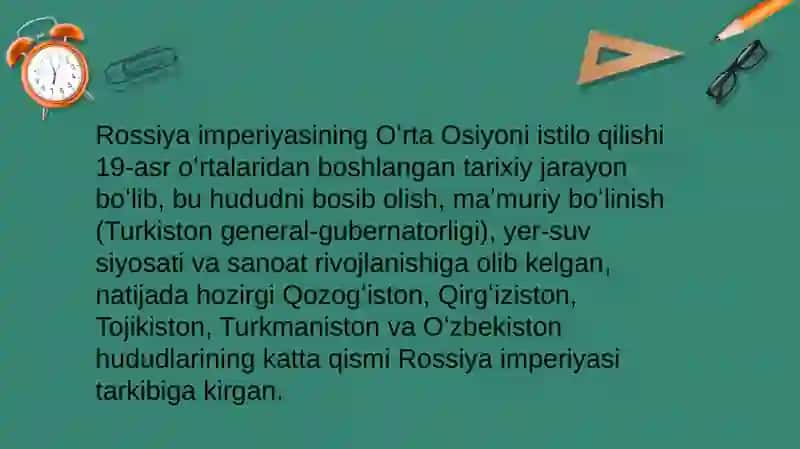 Rossiya imperiyasi davrida Oʻrta Osiyo tarixiy geografiyasi 4