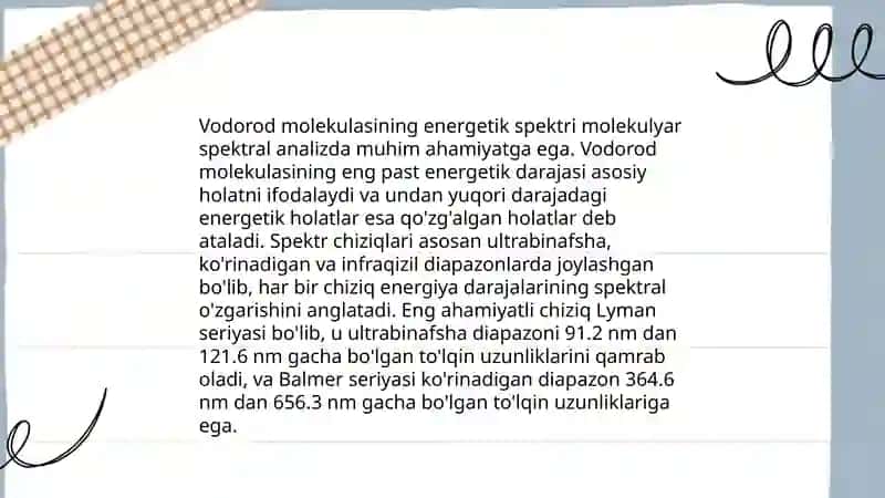 Vodorod molekulasi.Lazerlar va ularning qoʻllanish.Tunnel mikroskop 4