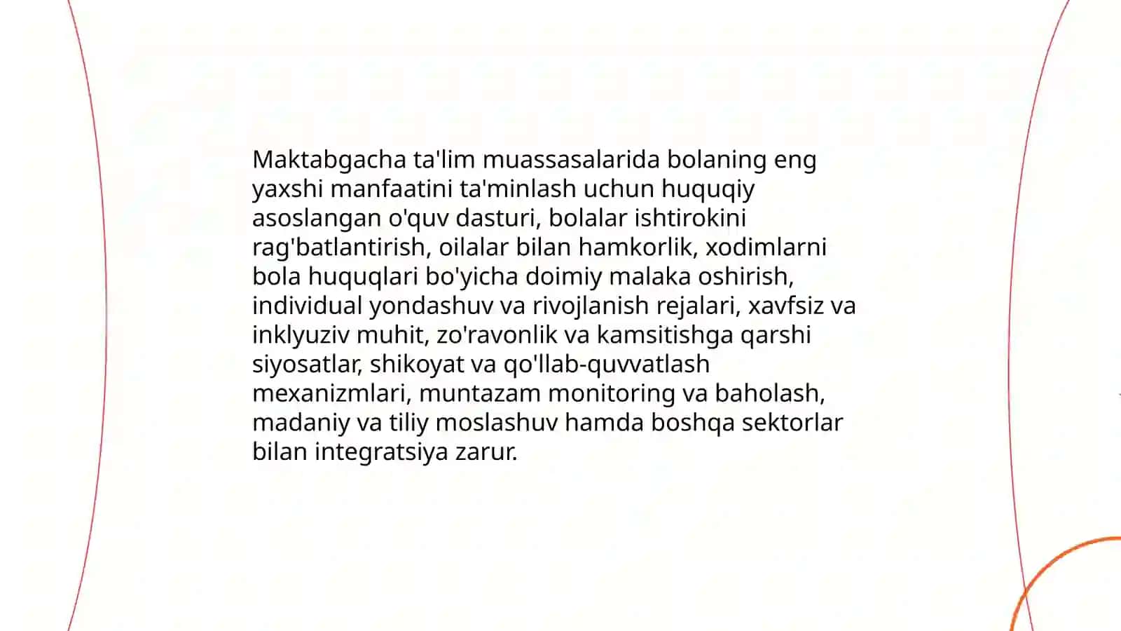 Maktabgacha ta‘lim tashkilotlarda "Bola huquqlari to'g'risidagi konvensiya"dan foydalanishning ahamiyati 4