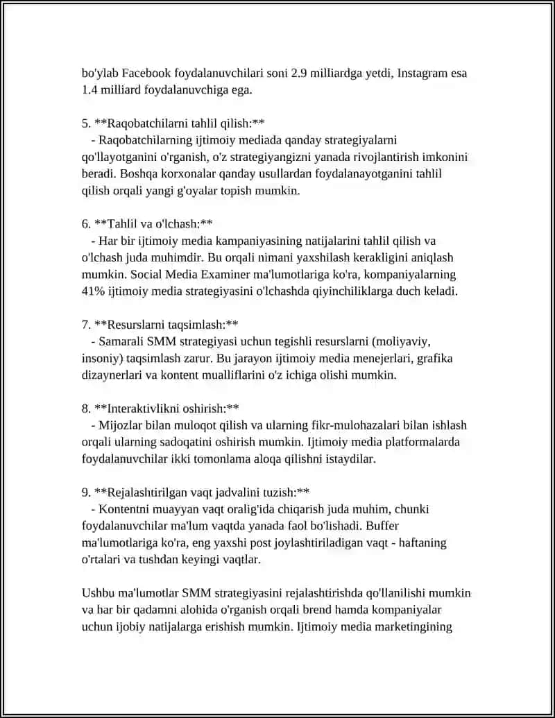 O’ZBEKISTONDAGI KORXONALAR FAOLIYATIDA SMM 4