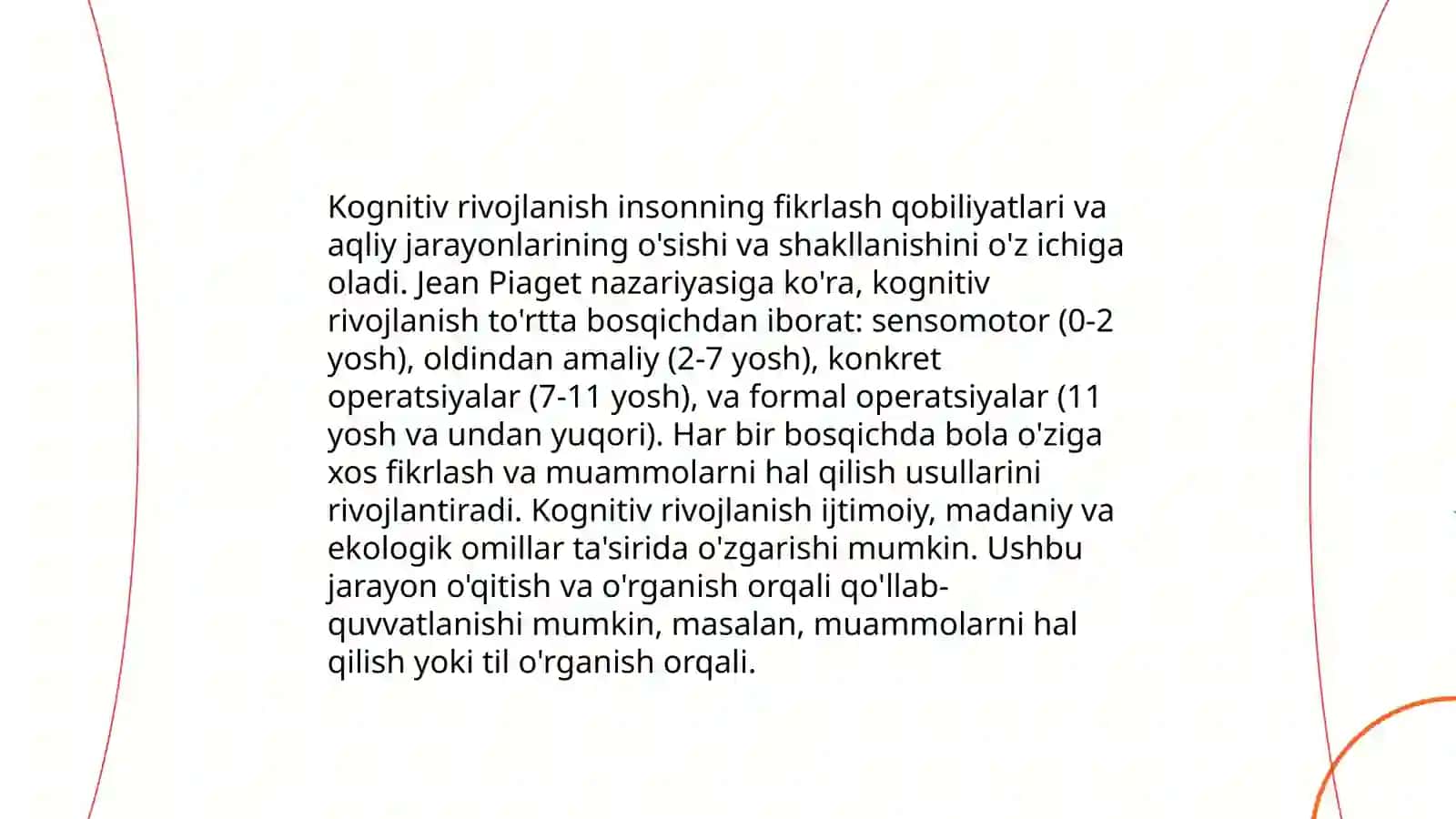 Kichik maktab yoshi davrida intellektual rivojlanish 4