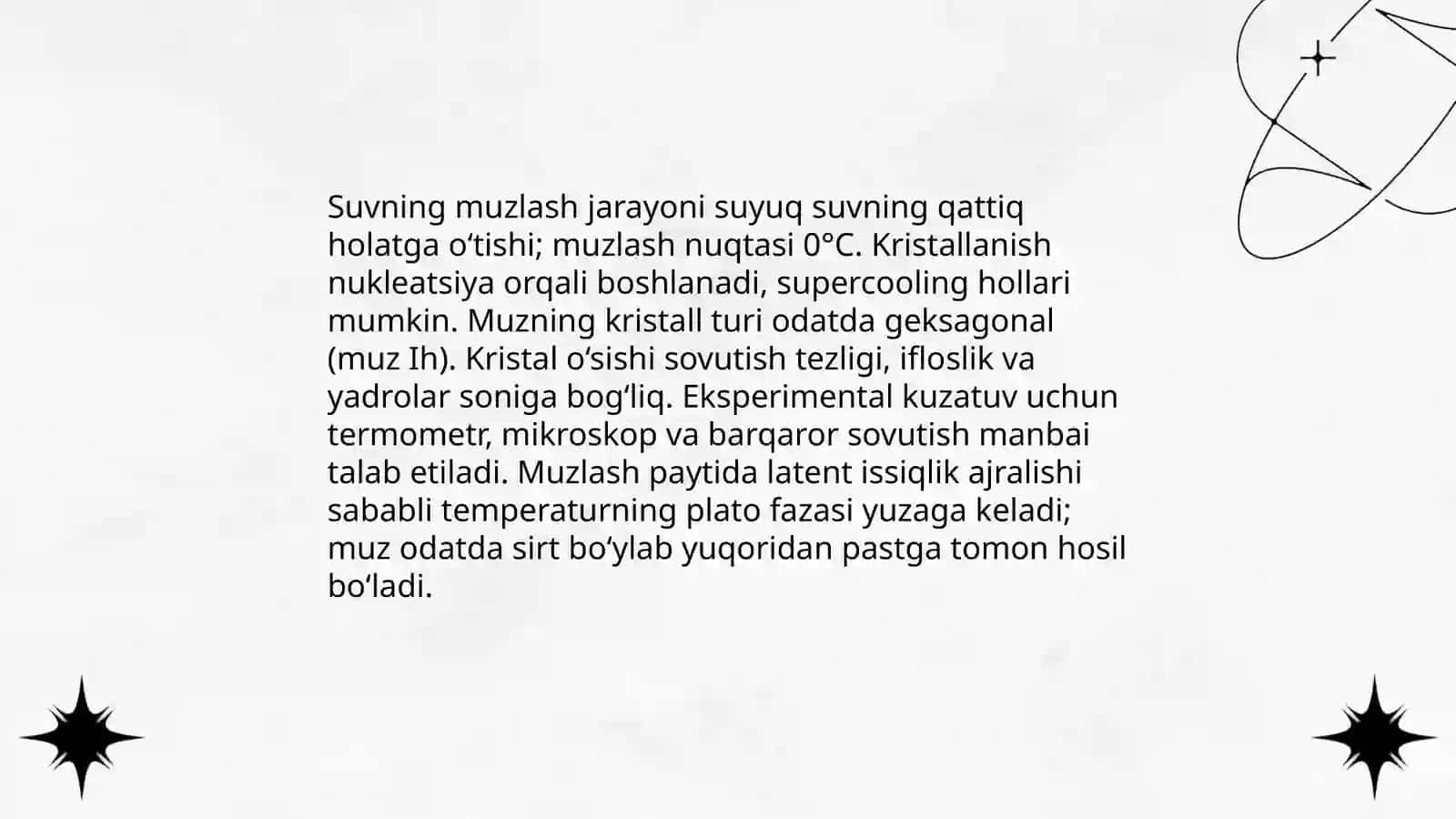Suvning uch holatini tajribali oʻzgarish 4