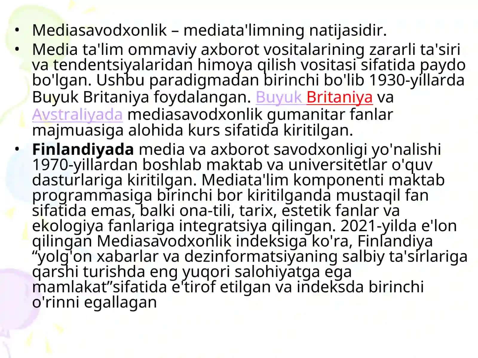 MEDIA VA AXBOROT SAVODXONLIK TUSHUNCHASI 4