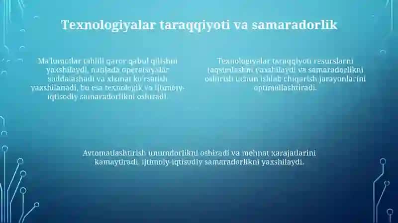 Ishlab chiqarish (xizmat ko'rsatish) ning ijtimoiy va iqtisodiy samaradorligi 4