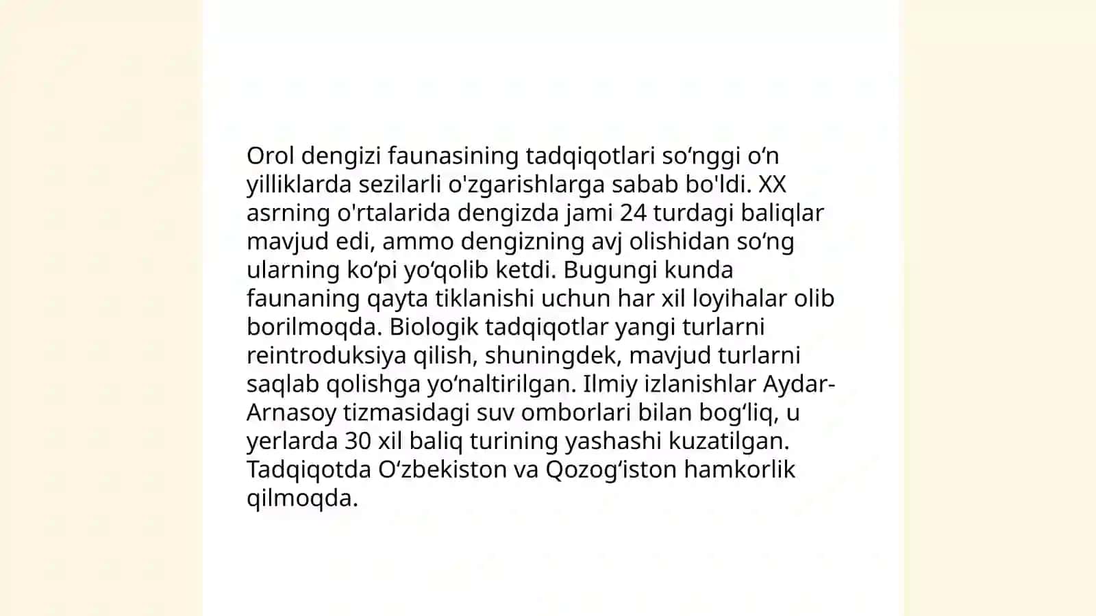 O'zbekiston zoologik tadqiqotlarning rivojlanishi 4
