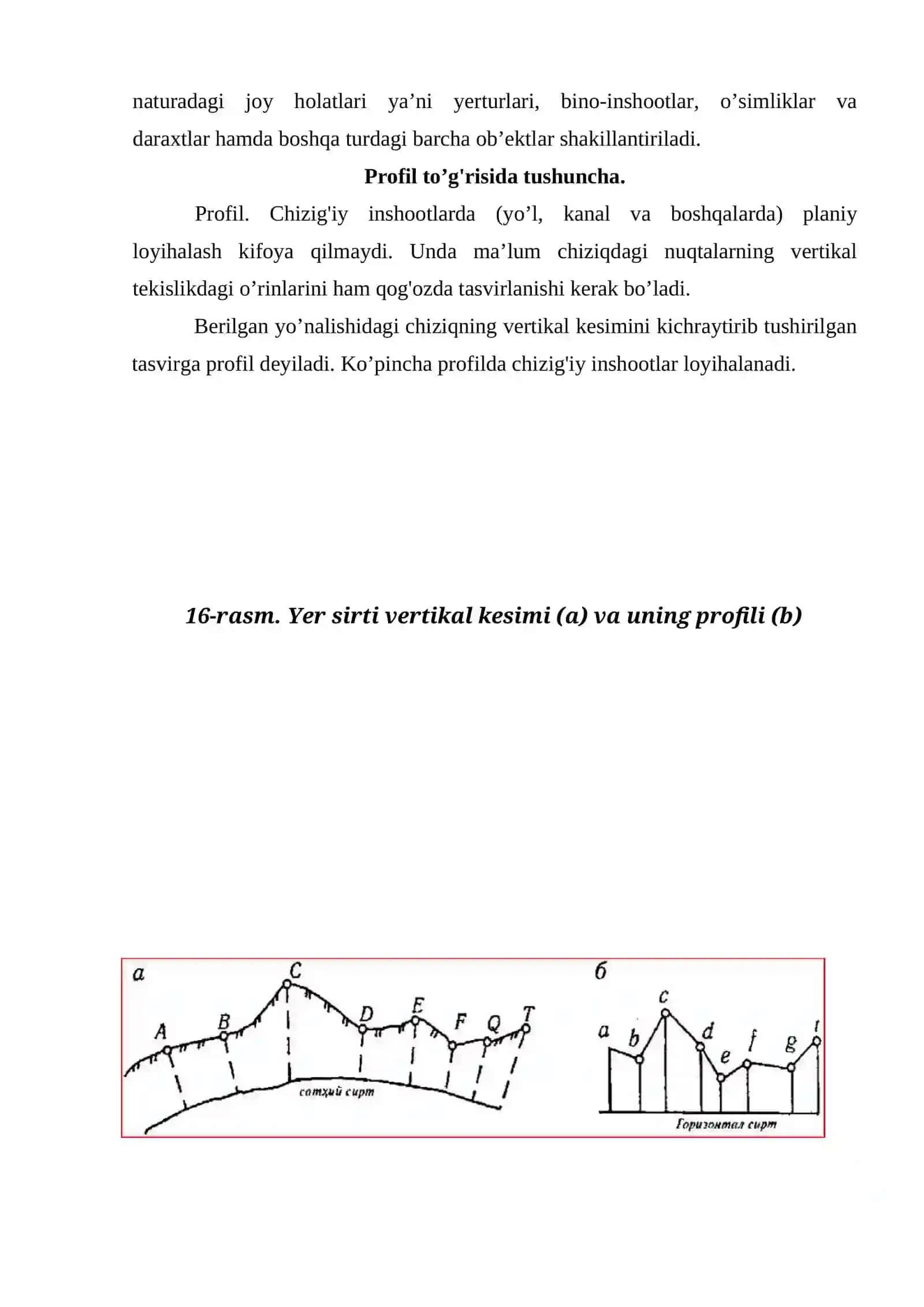 Topografik kartalar va planlar. Joy relefini topografik karta va planlarda tasvirlanishi 4