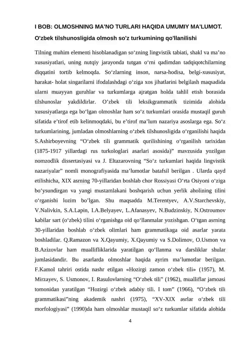 OLMOSHLARNING MA’NO TURLARI(AHMAD A’ZIMNING “HALI HAYOT BOR…” ASARI MISOLIDA) MAVZUSI 4