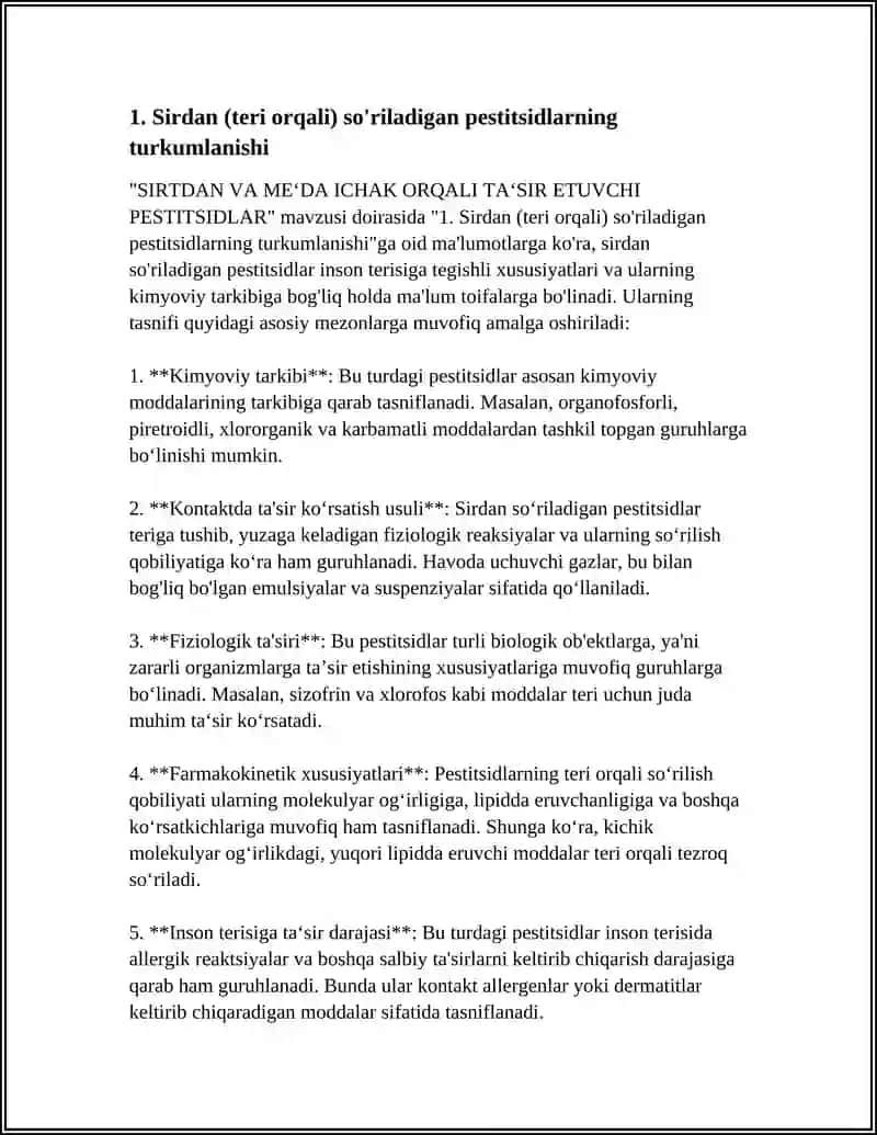 SIRTDAN VA ME‘DA ICHAK ORQALI TA‘SIR ETUVCHI PESTITSIDLAR 4