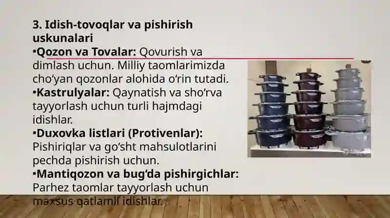 Pazandachilikda ishlatiladigan asbob va uskunalar 4