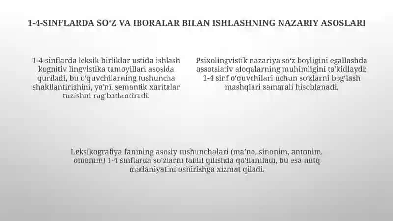 Gapvaso‘z birikmasi ustida ishlash yuzasidan 1-4-sinflar uchun metodik tavsiyalar 4