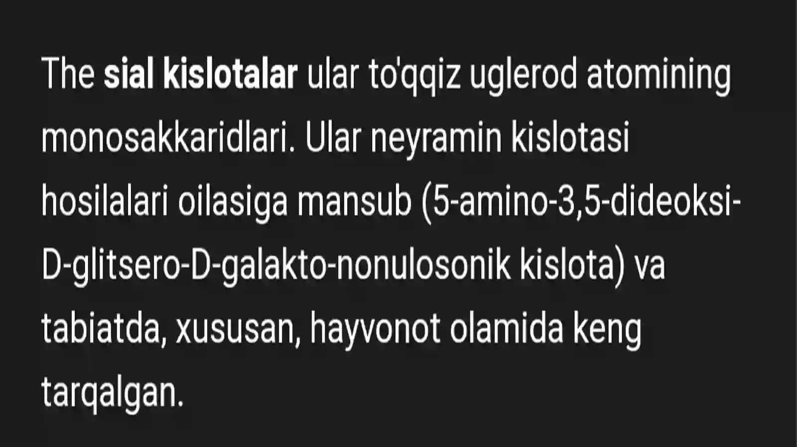 Neyramin kislotalari va uning Hosilalarining tuzilishi 4