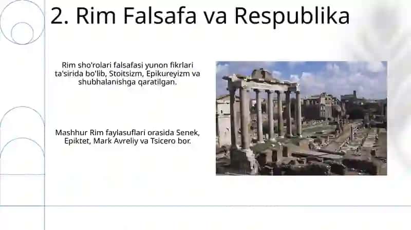 Qadimgi Rim faylasuflari, yozuvchilari va shifokorlari 4