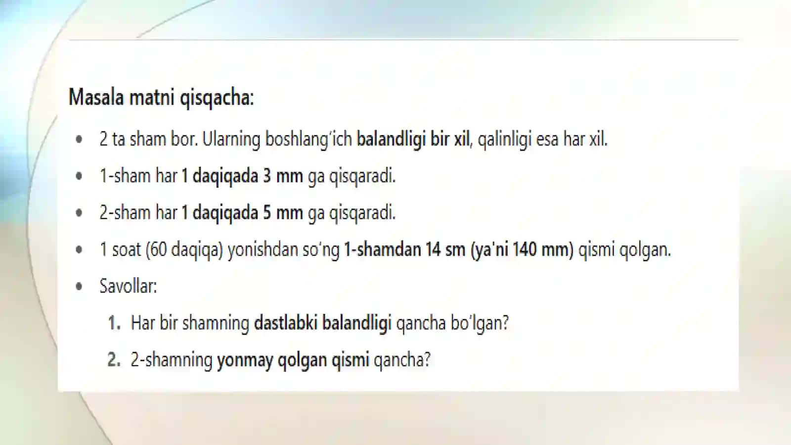 TIMSS matematik testlariga tayyorgarlik strategiyalari 4