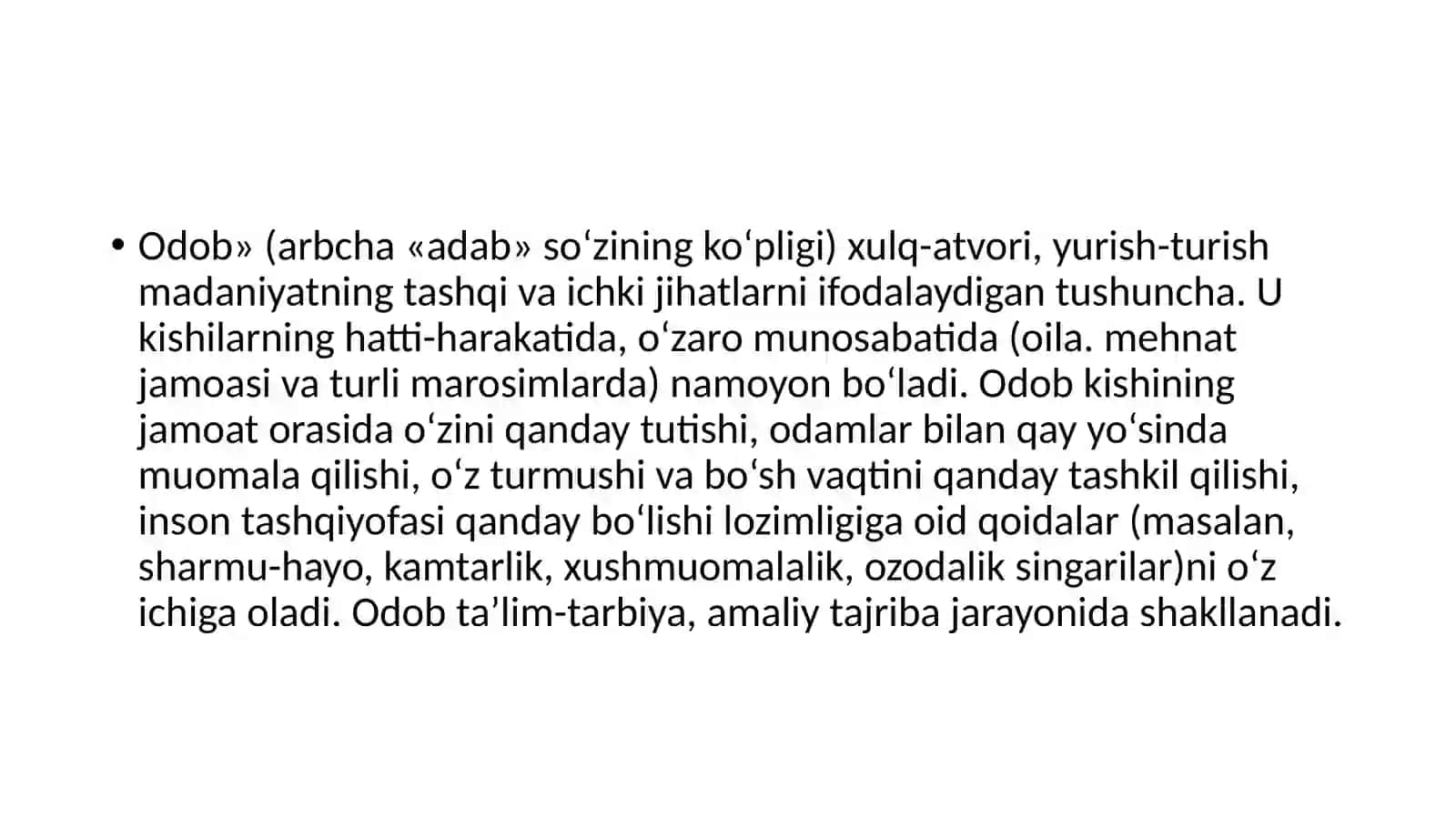 Axloq va qadriyatlar falsafasi (Etika) 4