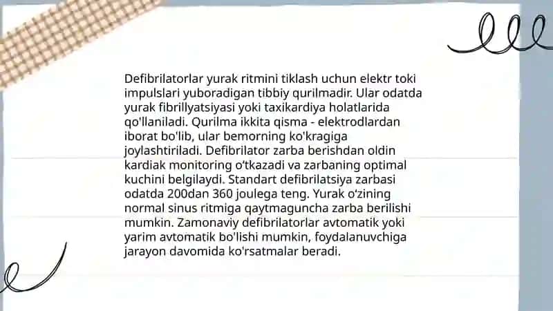 Defibrillyatorlar va ularning ishlash prinsiplari 4
