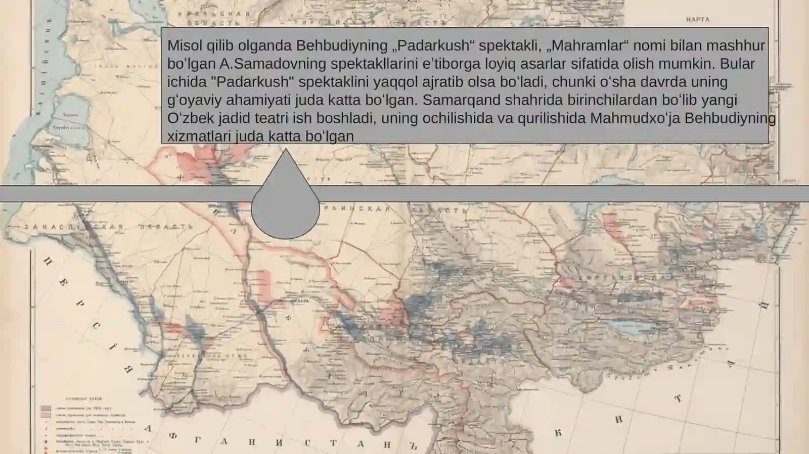 MUSTAMLAKACHILIK SHAROITIDA TURKISTON O‘LKASIDA MADANIY HAYOT (TEATR SOHASINING RIVOJLANISHI) 4