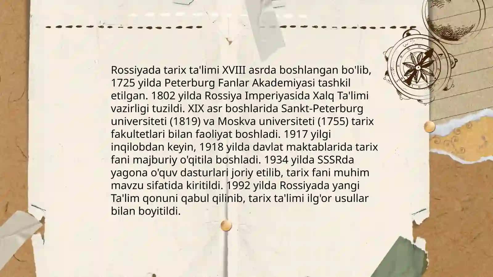 Rus metodist olimlarining tarix o‘qishda tarix darslari, uning turlari va xillari 4