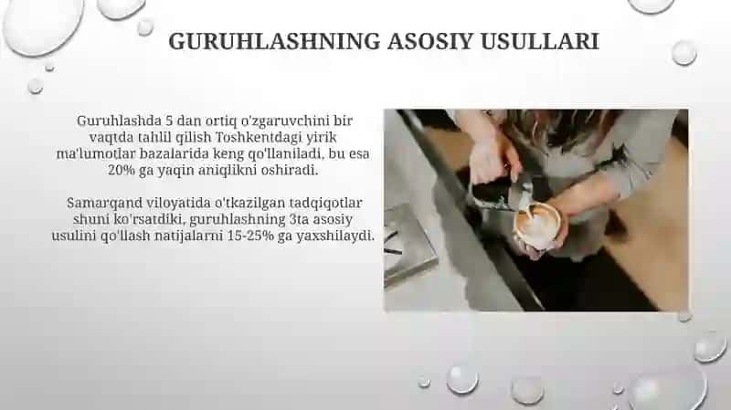 Statistik jamlash va guruhlash 4