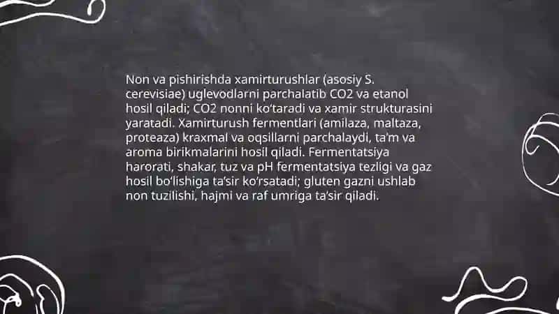 Mikroorganizmlarning oziq-ovqat mahsulotlari ishlab chiqarishdagi roli 4